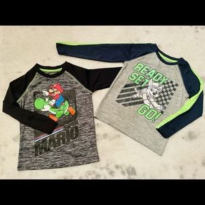 EUC 2 lot boys Jumping Beans long sleeve tops